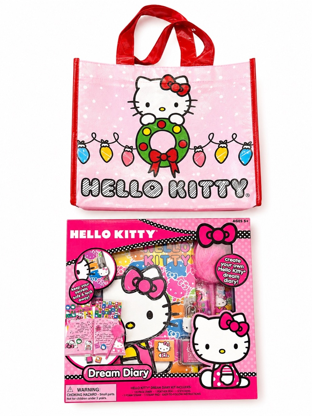 Hello Kitty Dream Diary Kit Sanrio 2014 Box Never Opened + Tote Bag